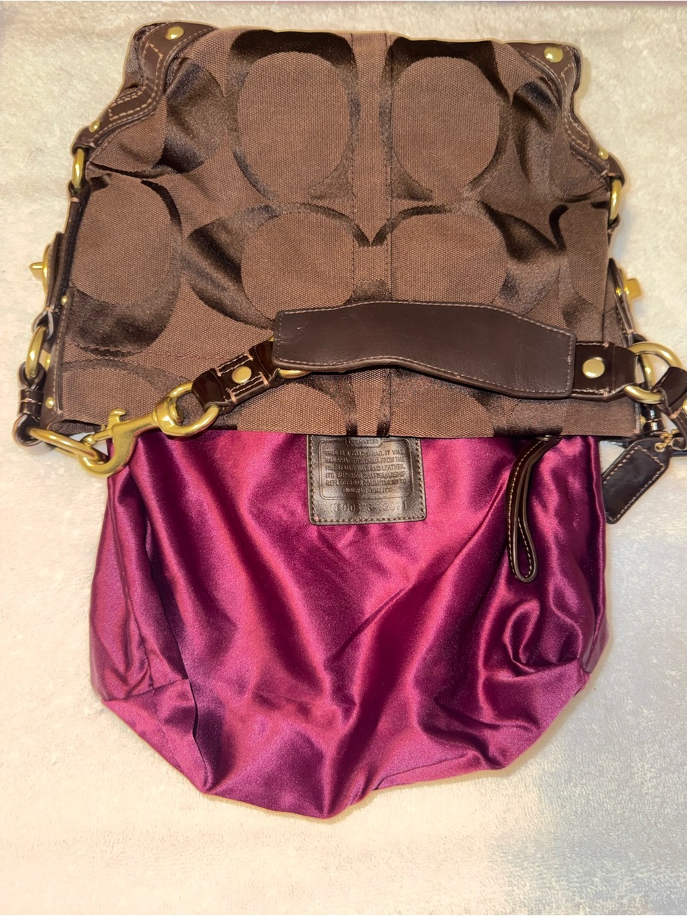 Coach brown Carly hobo bag - Picture 7 of 14
